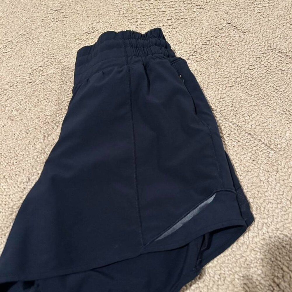 Lululemon Navy Hotty Hot Shorts